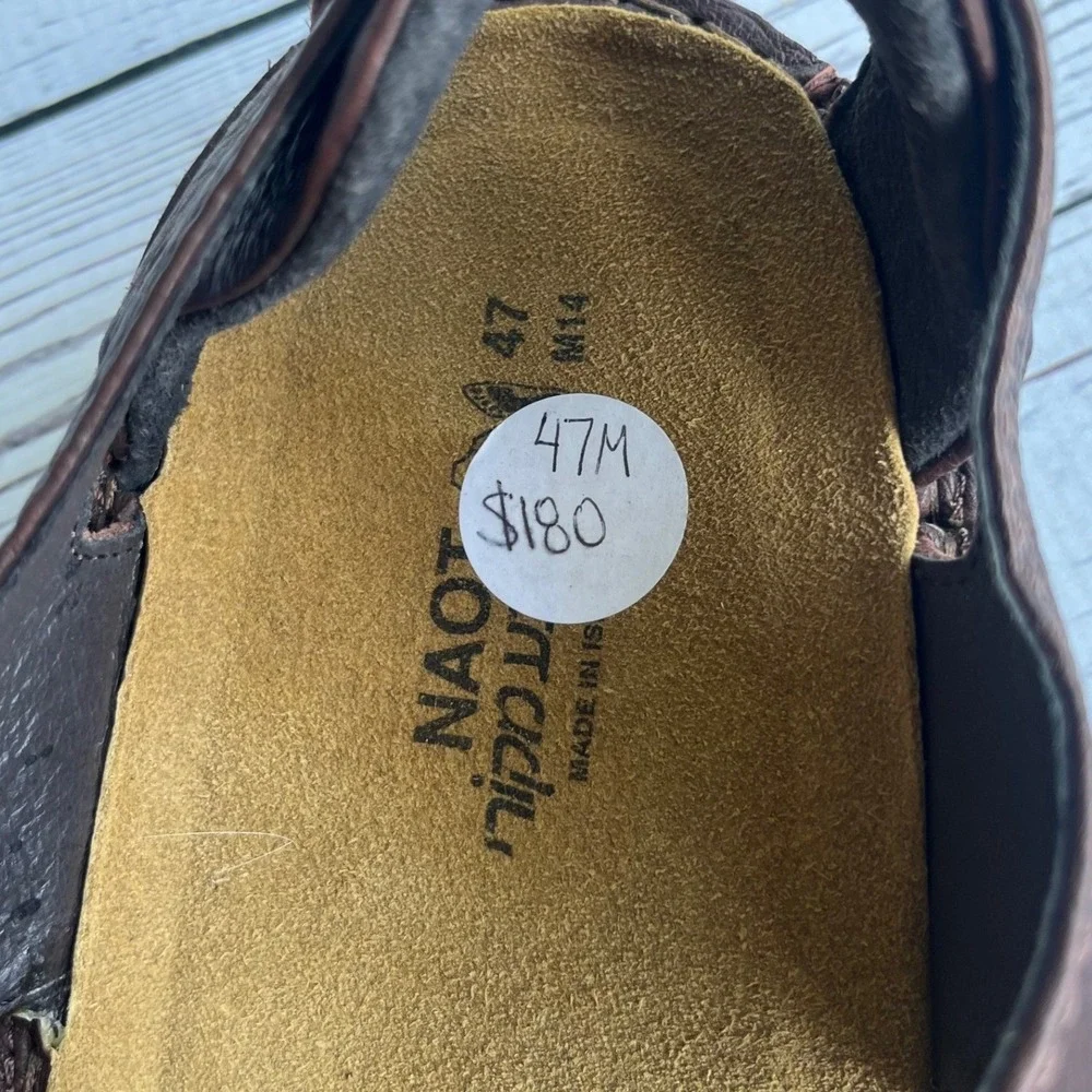 Naot leather fisherman